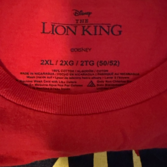 🎄3/$15 EUC Mens Lion King T-Shirt XXL - Picture 3 of 4